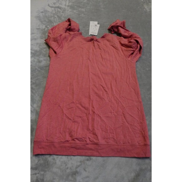 NWT Threads 4 Thought Feather Fleece Tunic Pullover Sweater Red Women’s Small - Picture 6 of 6